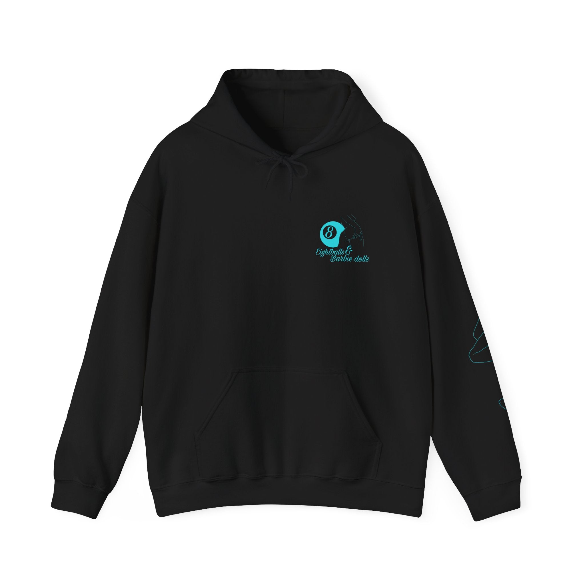 woman sit teal