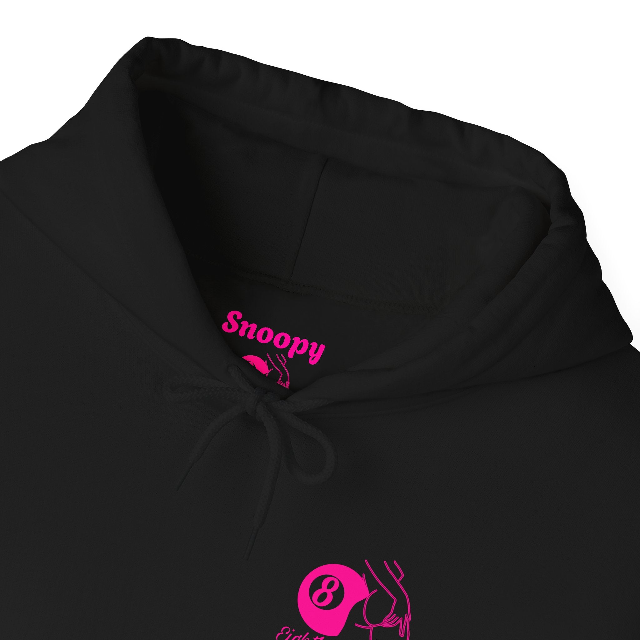Pink snoopy hoodie black/ white