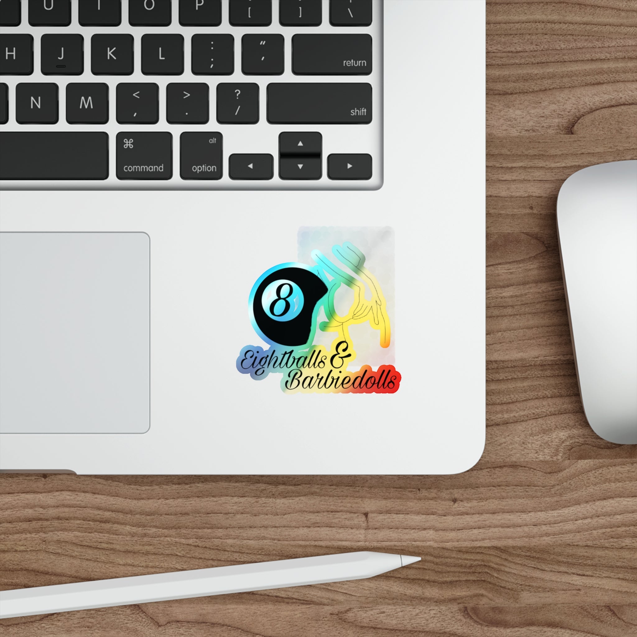 Holographic 8BD sticker