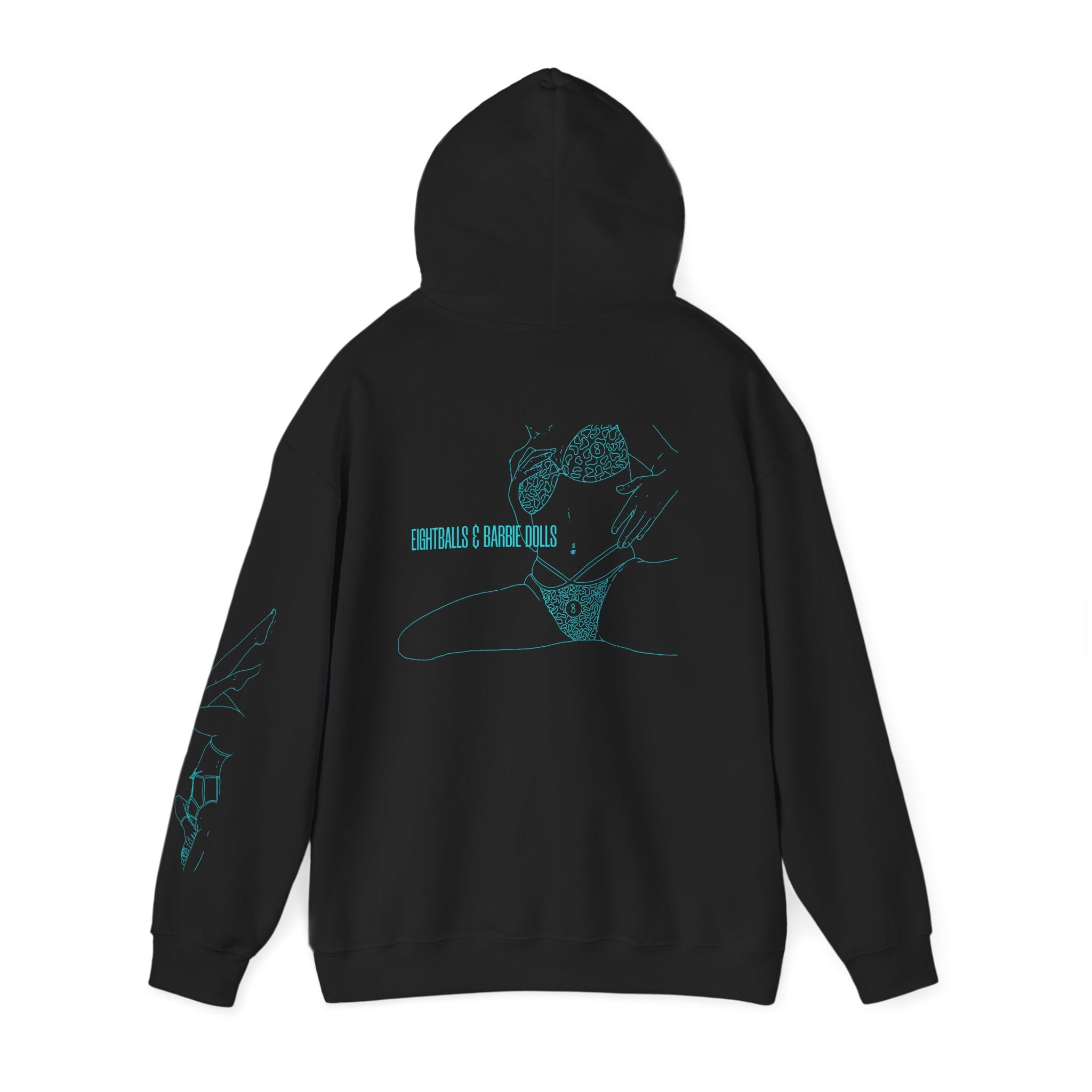 woman sit teal