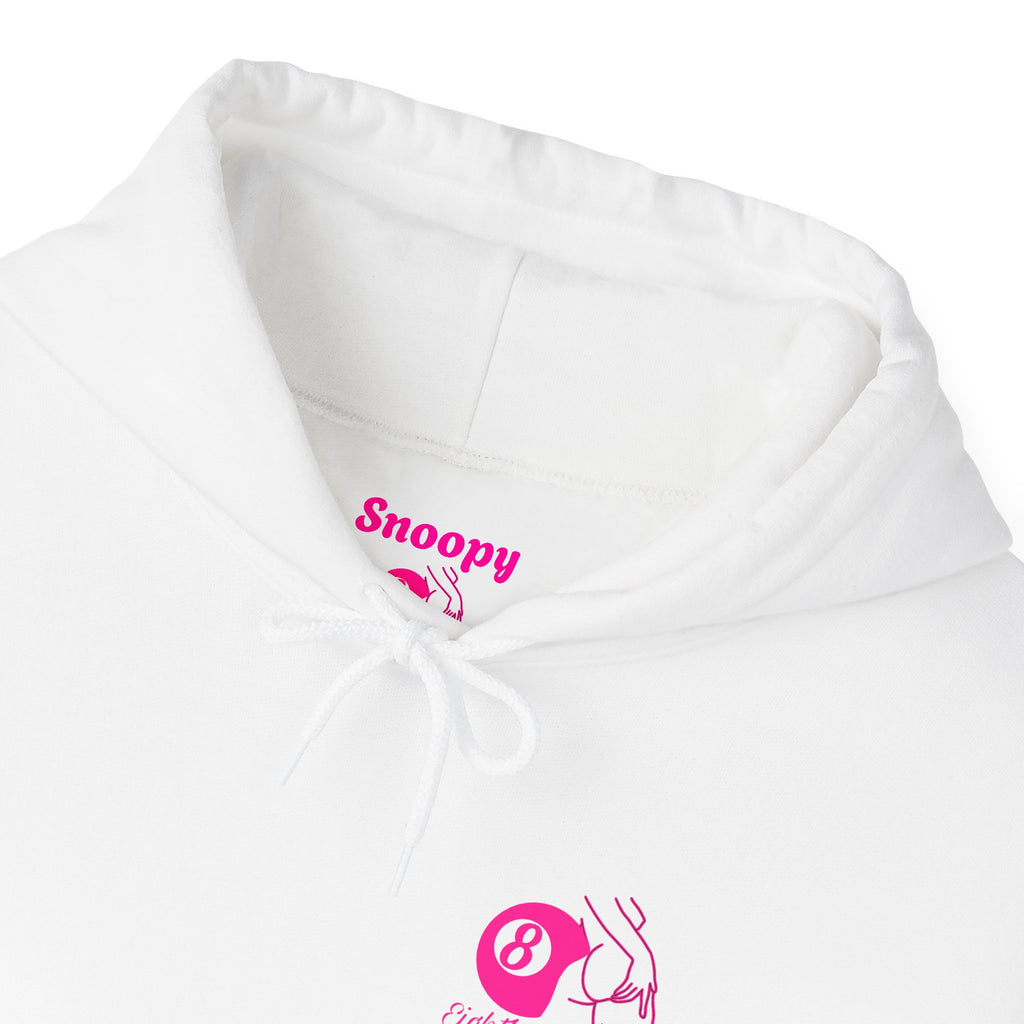 Pink snoopy hoodie black/ white