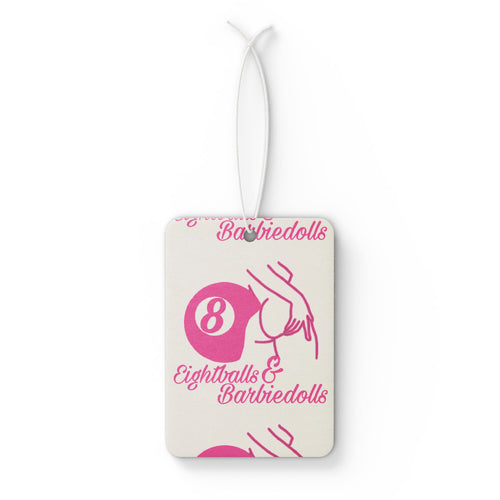 Barbiedolls Pink 8-Ball Car Air Freshener – Retro Pinup Scented Decoration