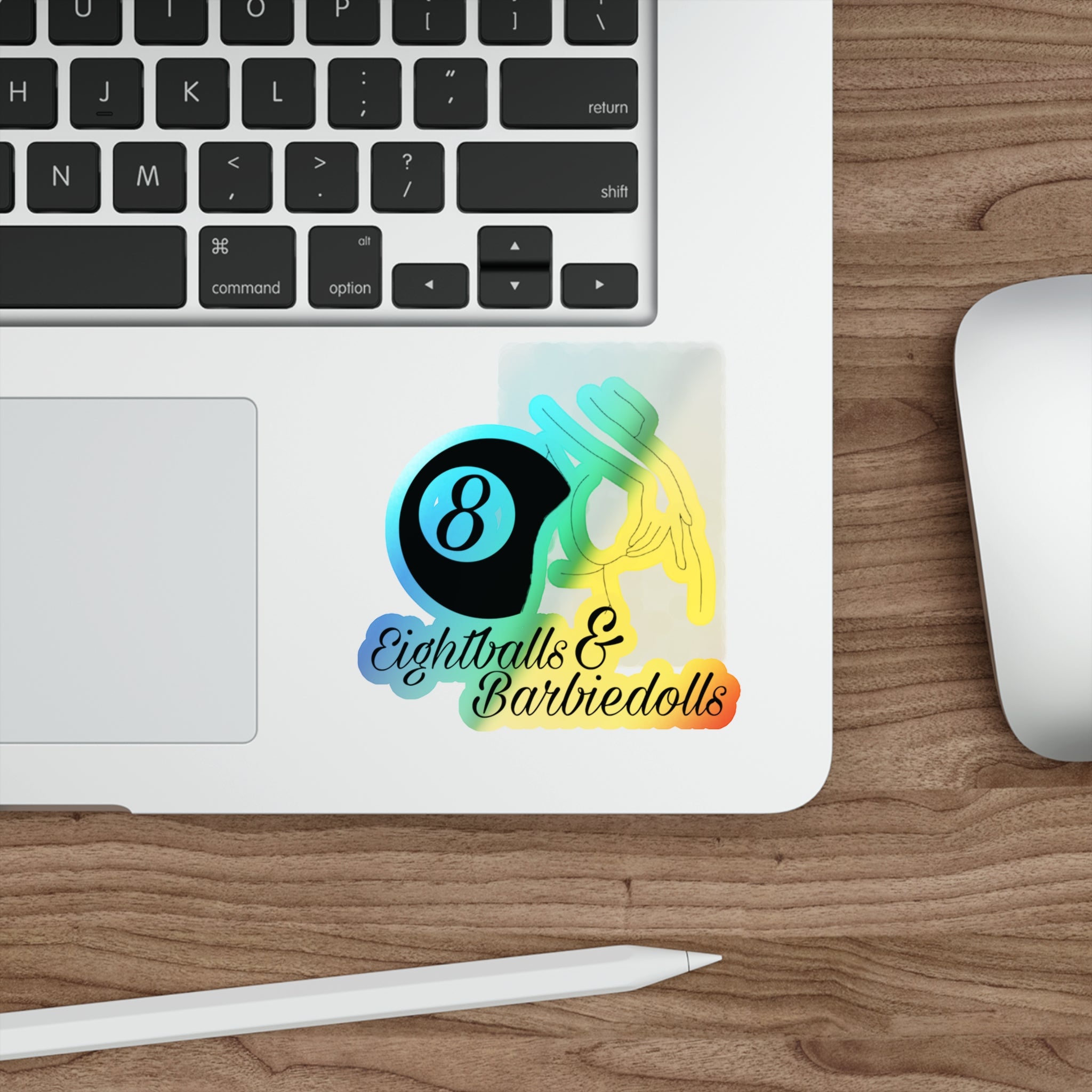 Holographic 8BD sticker