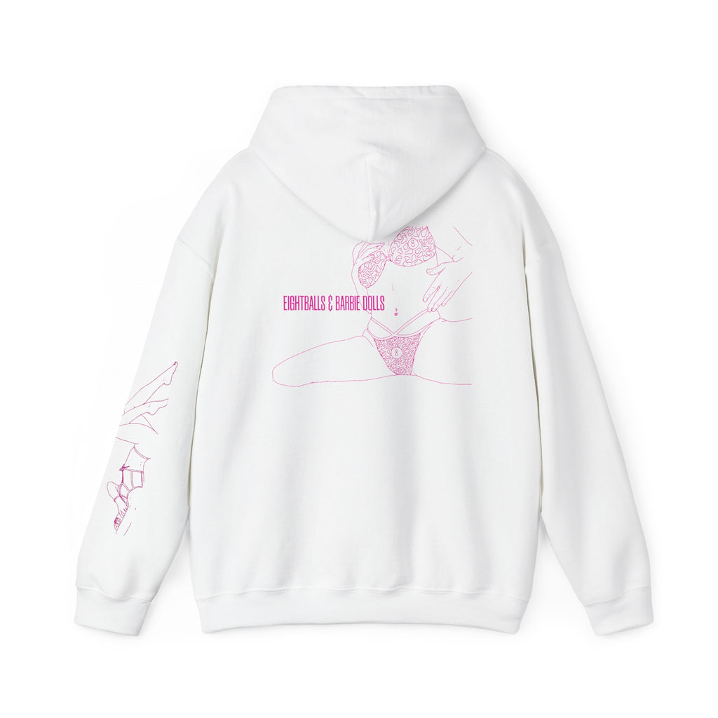 woman sit pink