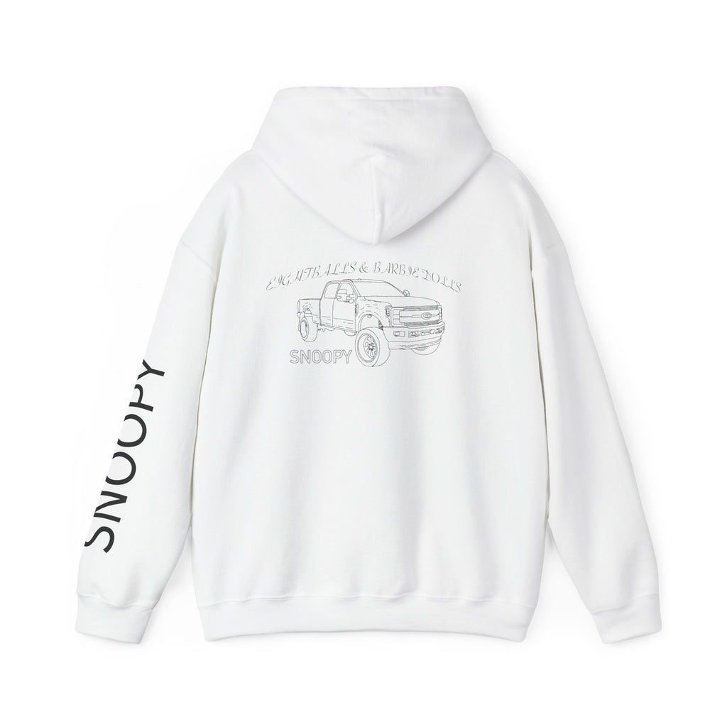 Snoopy black on white