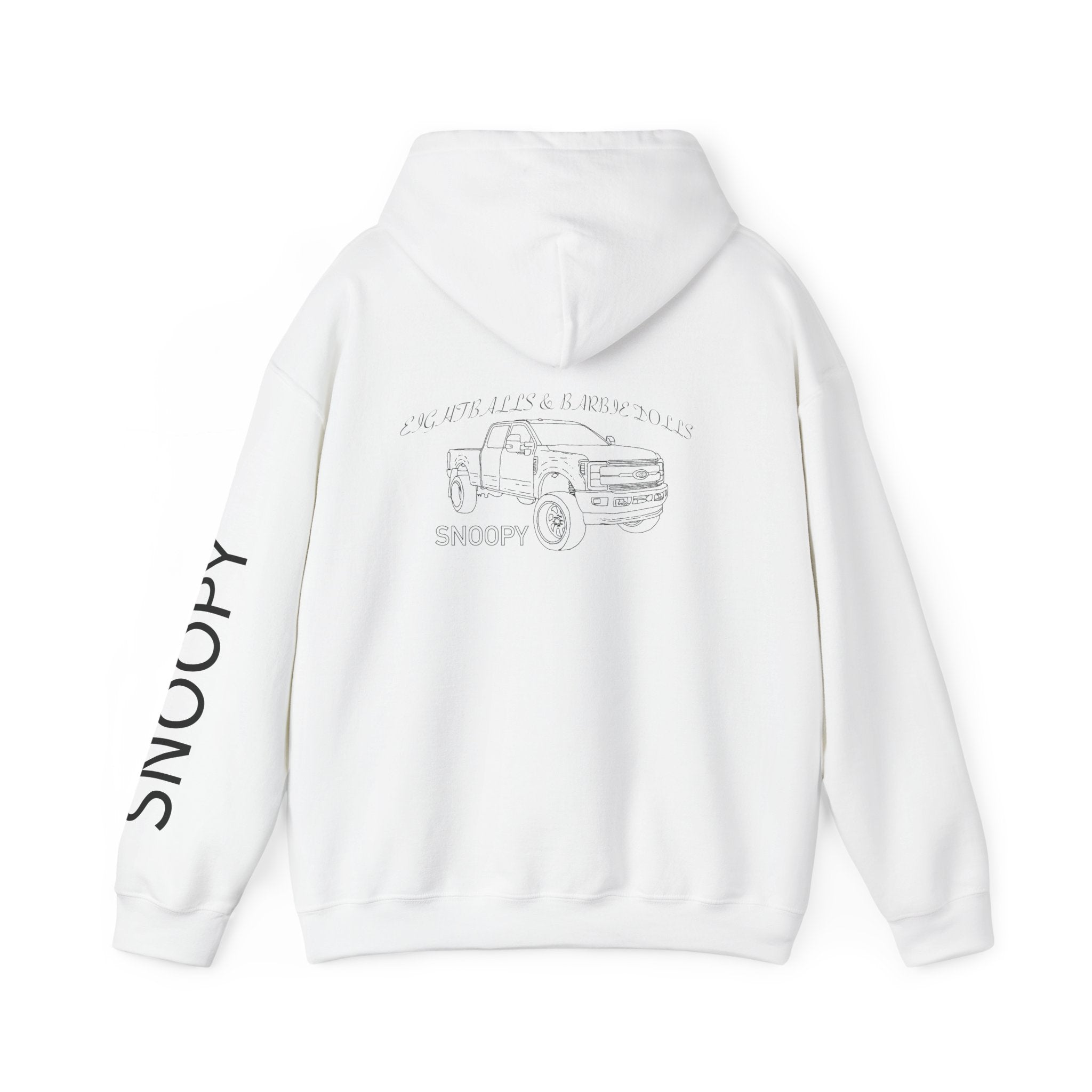 Snoopy black on white