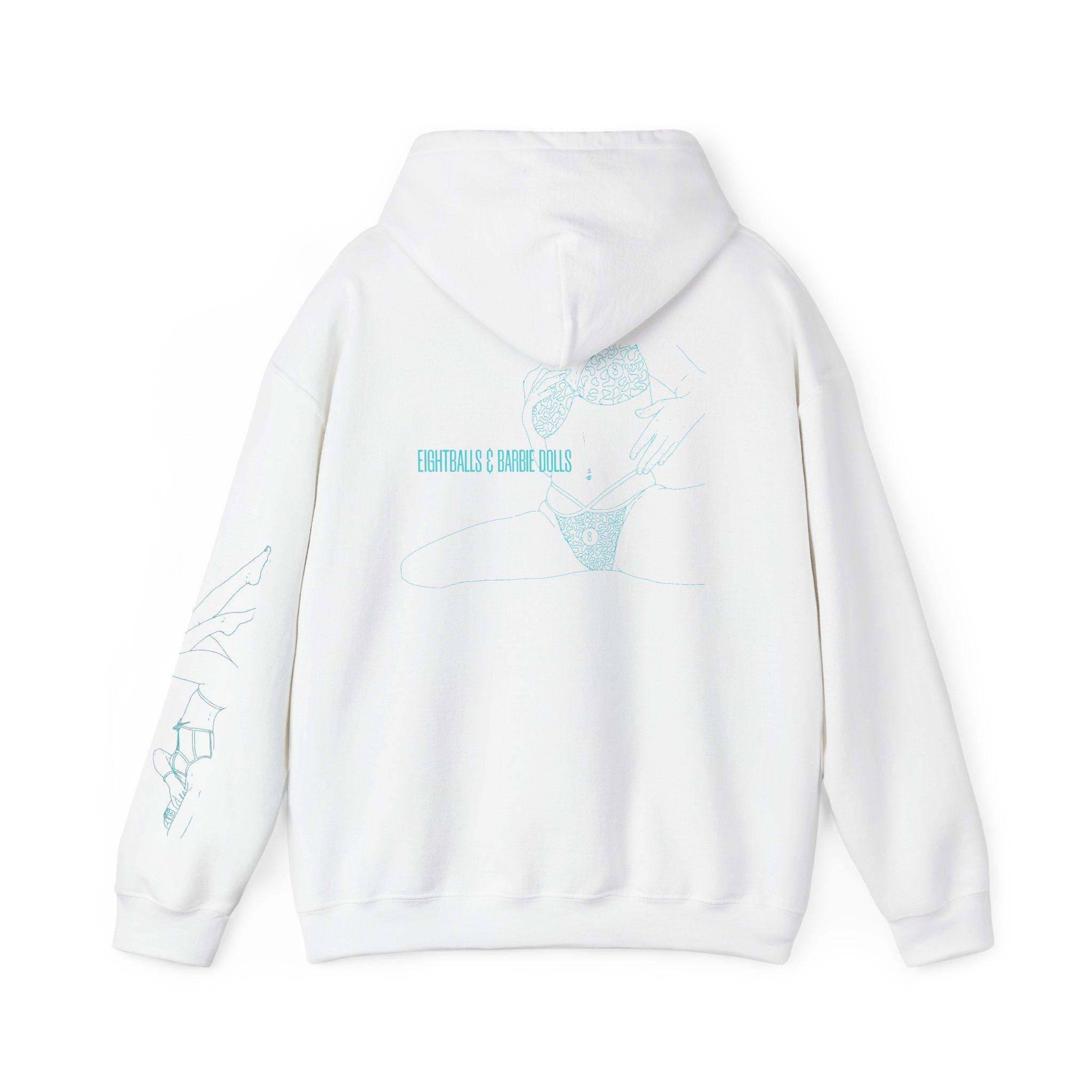 woman sit teal
