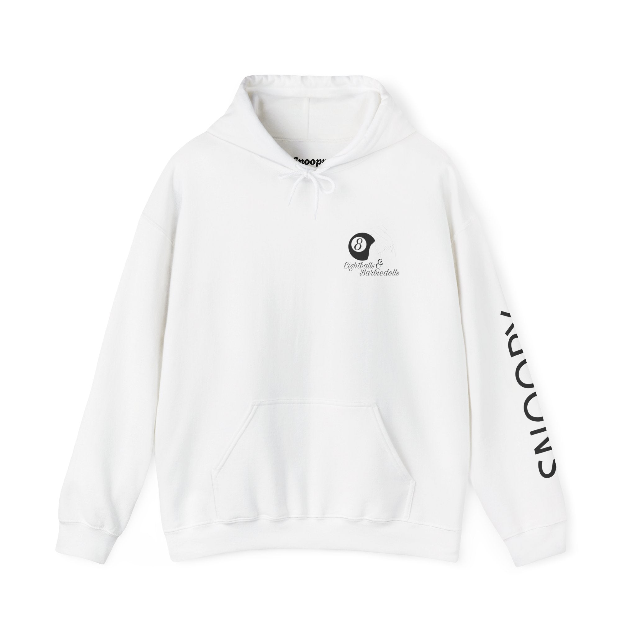 Snoopy black on white