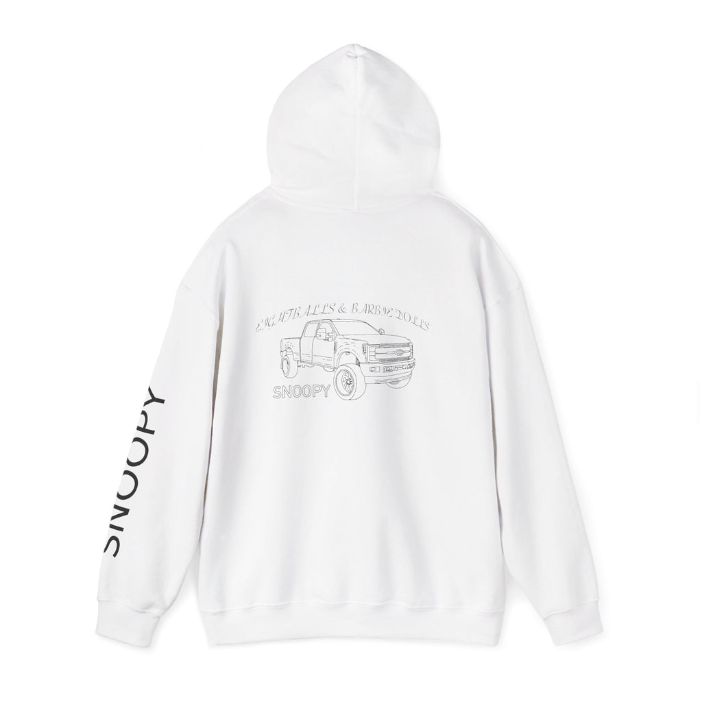 Snoopy black on white