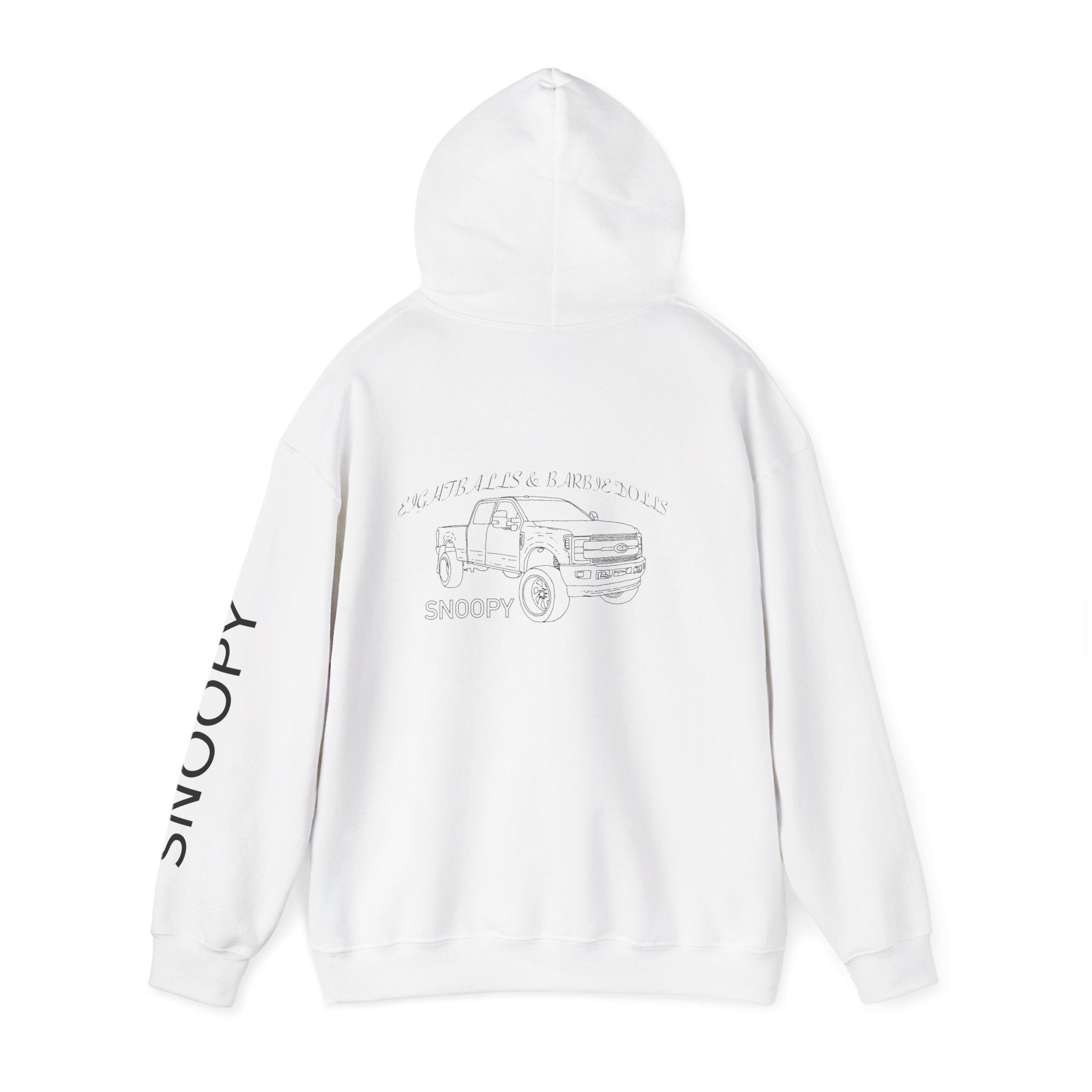 Snoopy black on white