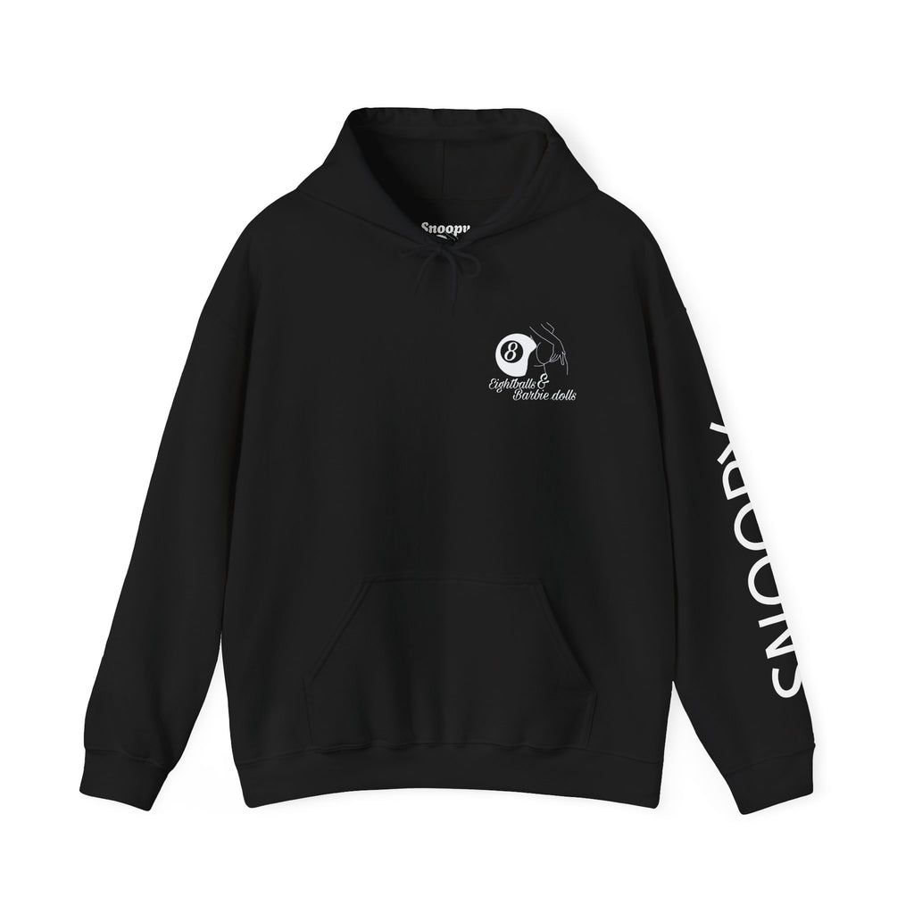 White on black Snoopy hoodie