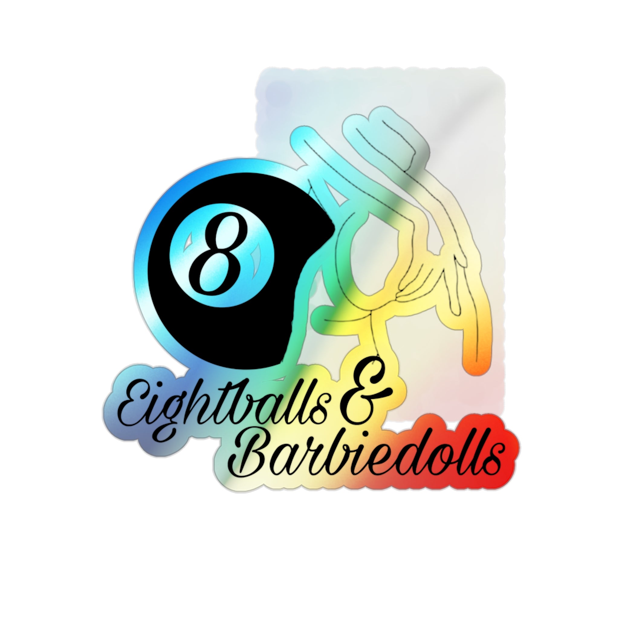 Holographic 8BD sticker