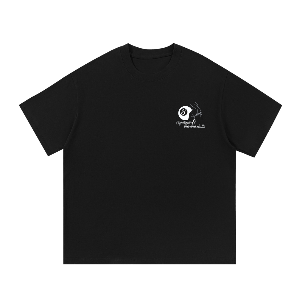 White/ Black Tee